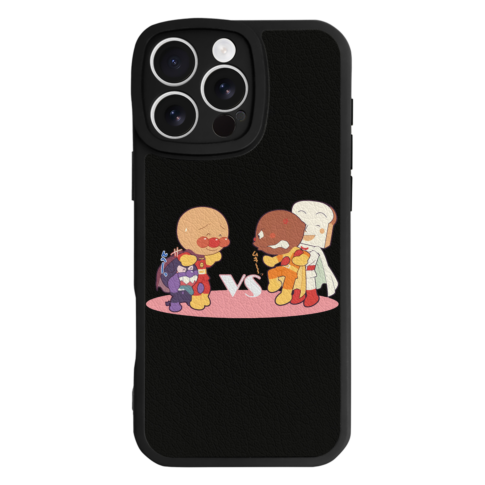 （画像用） アンパンマン Anpanman 【iPhone 16シリーズ対応】シリコンスマホケース（レザー調） 材質：シリコン